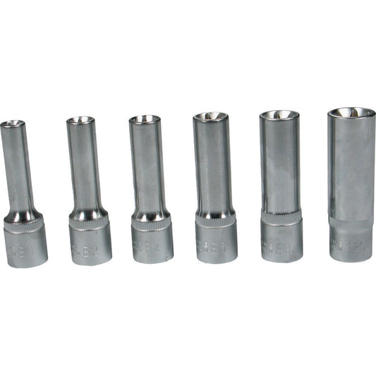 Steckschlüssel Satz TORX E-PROFIL 6 tgl. 1/2-Antrieb E10, 12, 14, 16, 18, 20