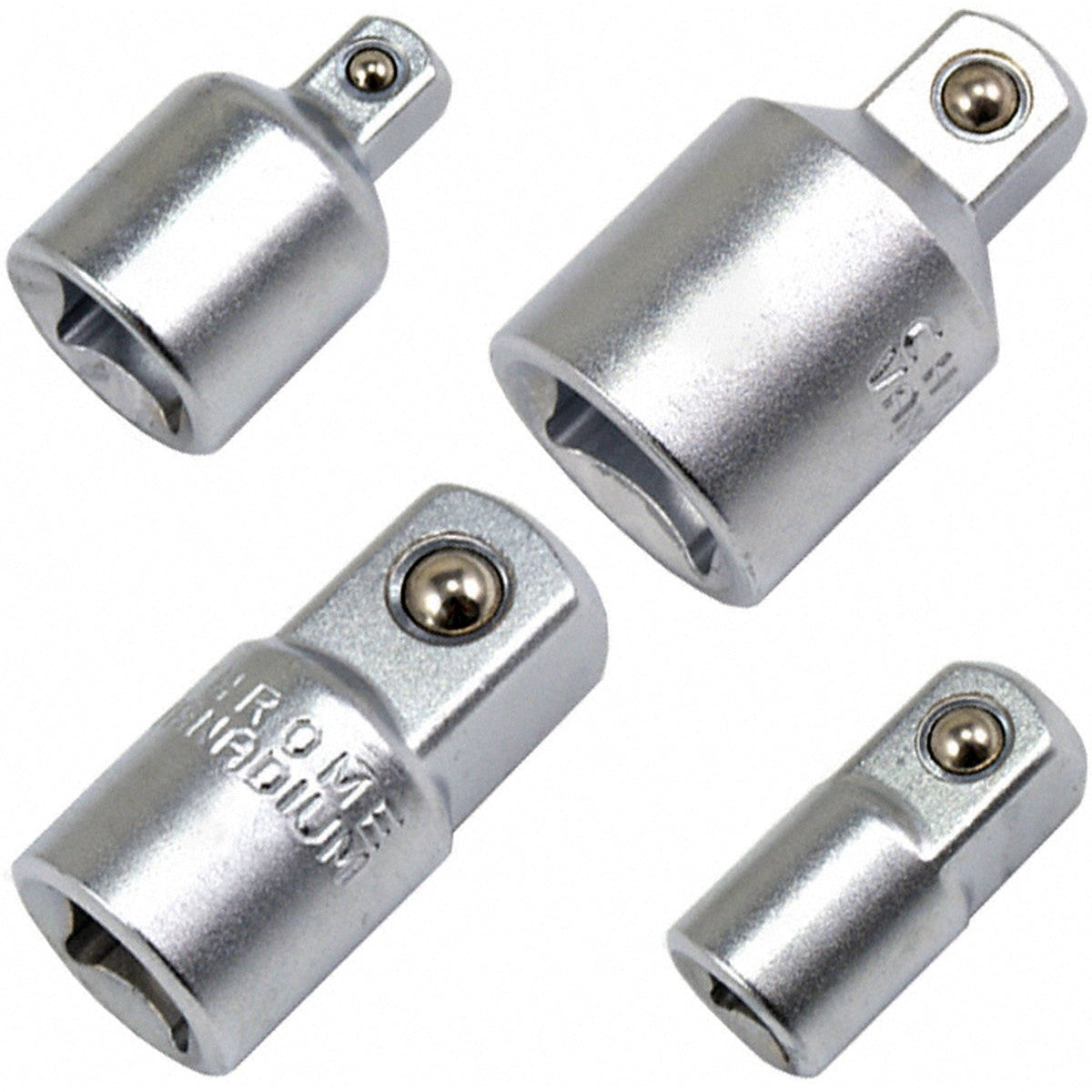 4 x Adaptersatz Übergangsteil Reduzierstück für Knarren und Ratschen 1/4"-1/2"