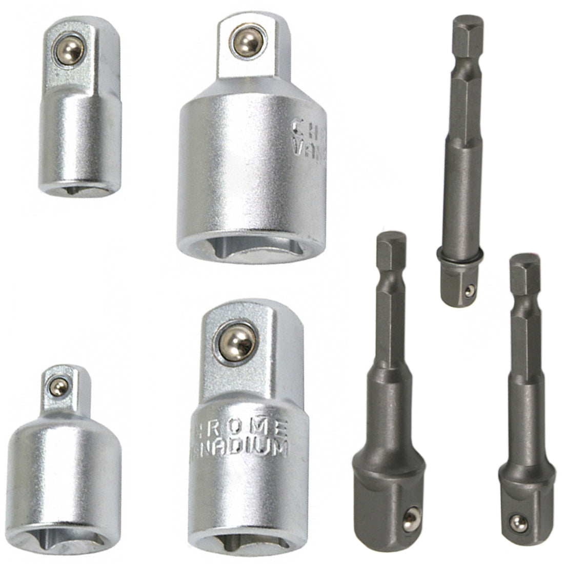 Adaptersatz Übergangsteil Reduzierstück / Akkuschrauben Bohrmaschinen 1/4"-1/2"