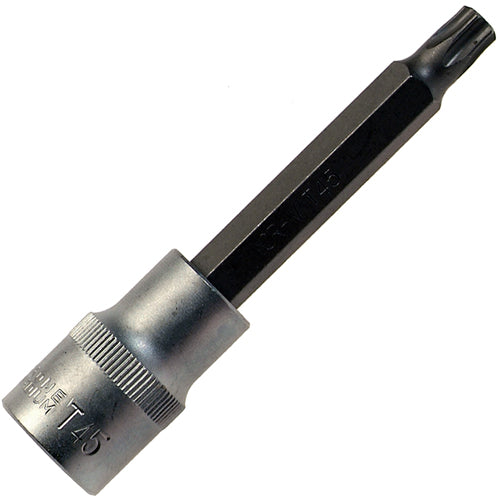 T20 LANGE TORX T-PROFIL Steckschlüssel-Einsatz Schraubendreher-Einsatz 1/2 100mm