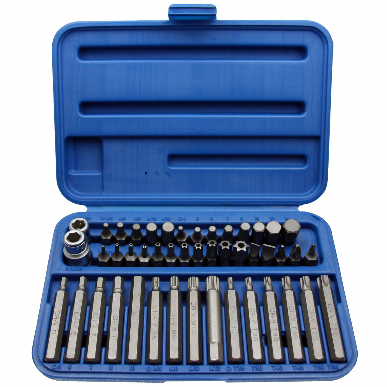 Kraft-Schraubendreher Bit Set TORX T-PROFIL VIELZAHN INNEN-6-KANT 3/8퟽ 46-tlg