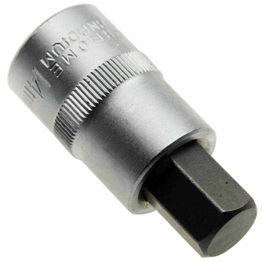 14 mm Stecknuss 6-kant Steckschlüssel-Einsatz Innensechskant 1/2" Cr-V (S2) L55