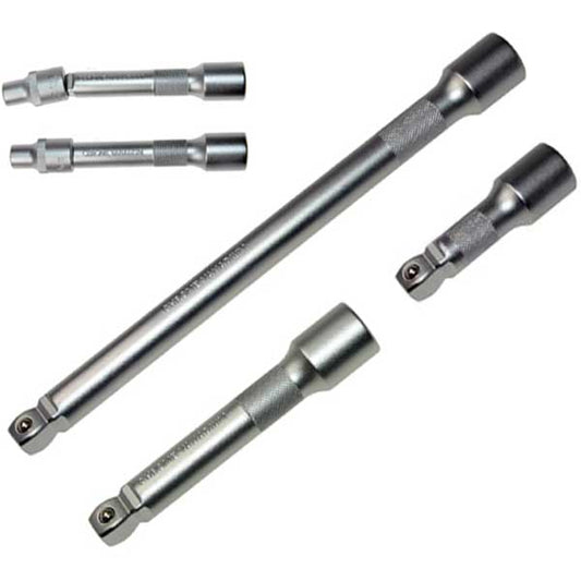 3 x Kipp-Verlängerungen-Satz 1/2"-Antrieb Ratschenverlängerung Set 75 125 250 mm