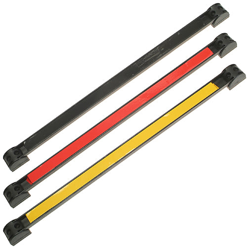 3 x Starke MAGNETLEISTE Magnetschiene m. Halter GELB ROT SCHWARZ 600mm