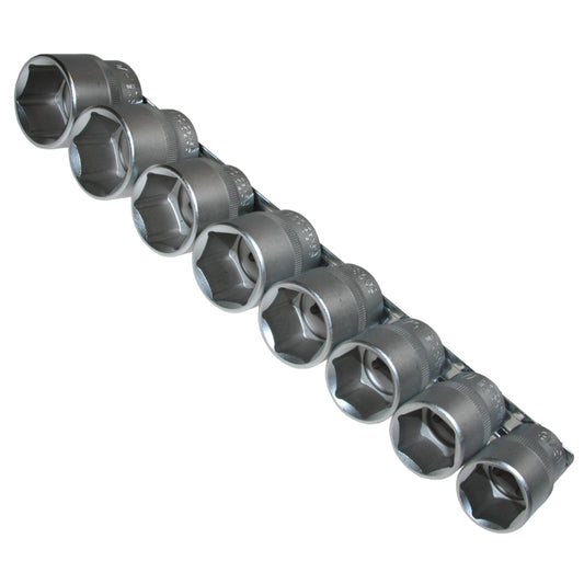 8 x Steckschlüssel-Einsätze Nuss mit ZOLL INCH Größen 1/2"-Antrieb 13/16"-1.1/4"