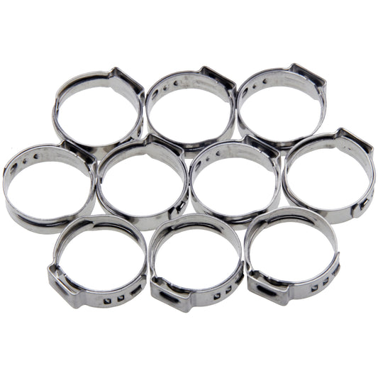 10 x Universal 1 Ohr Schlauchschellen Leitungsschelle Schlauchklemmen 6.0-7.0 mm